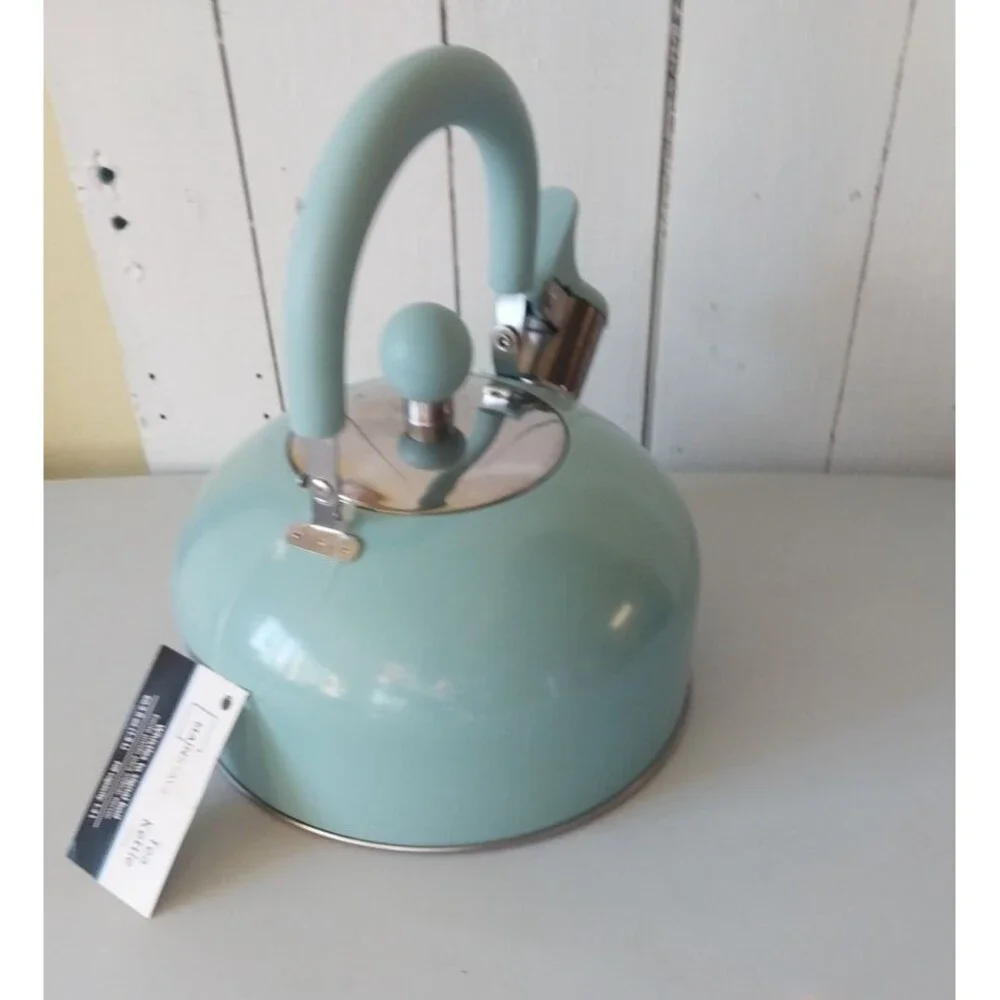 NEW Classic Stainless Steel Whistling Tea Kettle Pot 2 Quart Qt. Kitchen Coffee